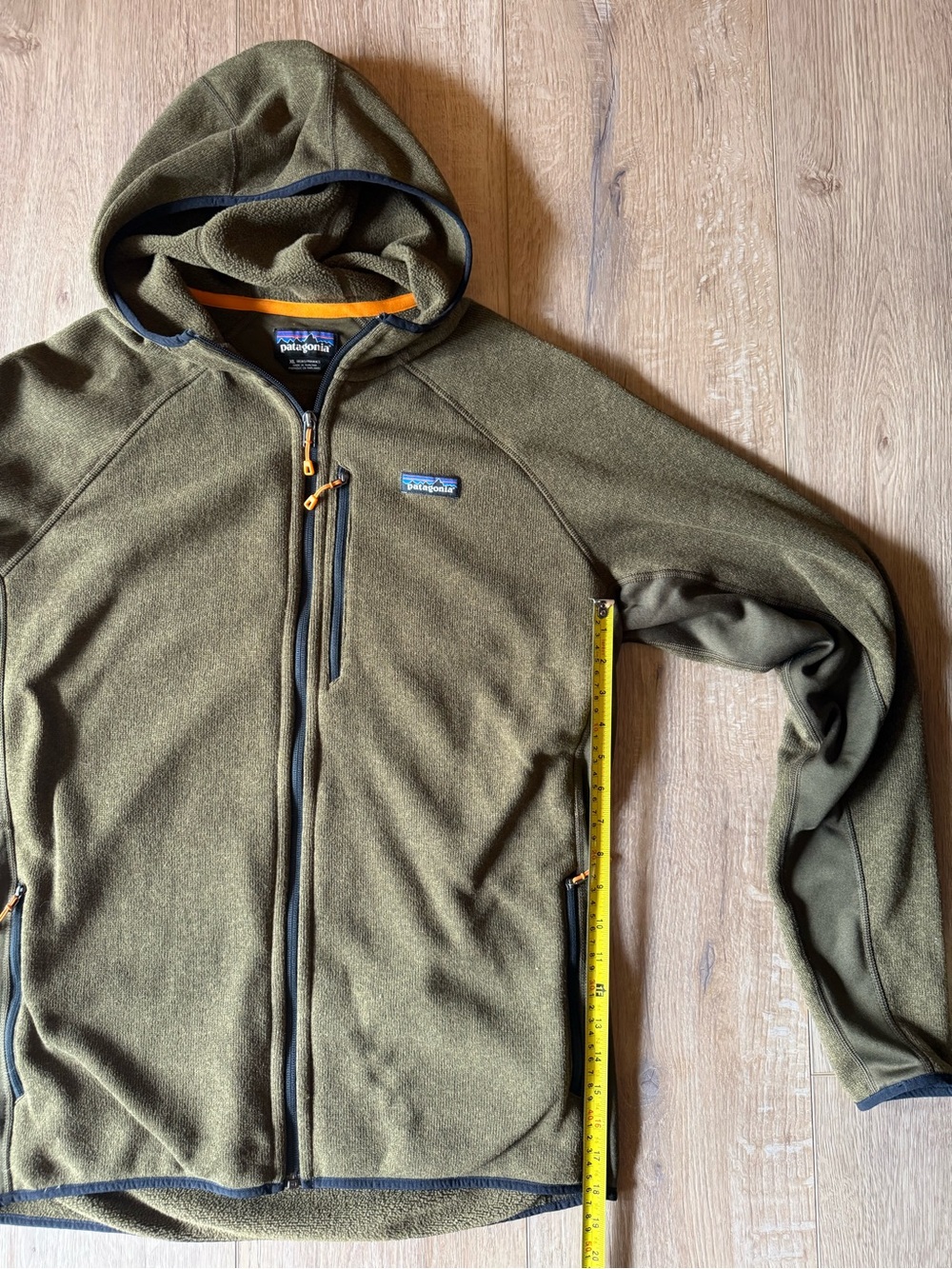 Patagonia Men’s Better Sweater Fleece Hoodie Olive Green Full Zip Jacket XL - Picture 6 of 8